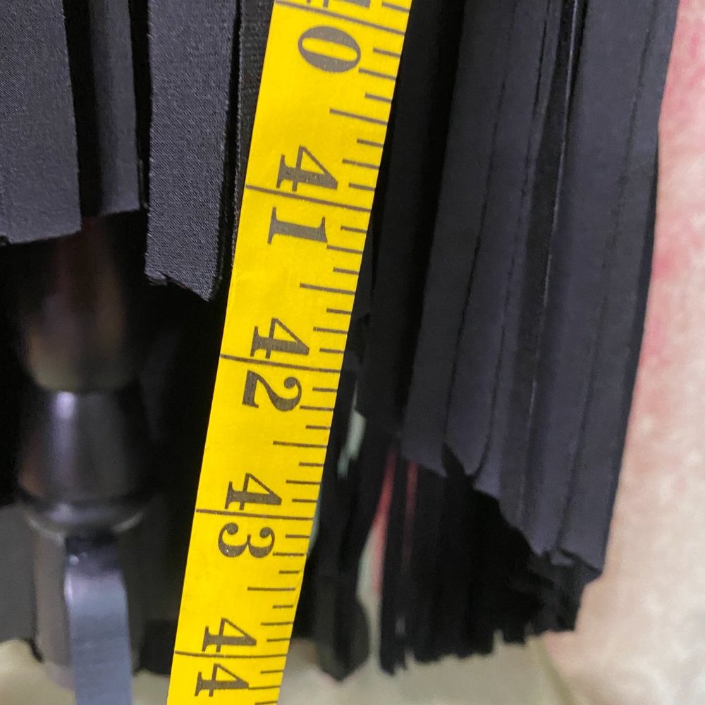 Rare Find 📌Calvin Klein Asymmetrical Dress with Wide Fringes - Picture 7 of 16